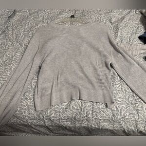 Lululemon knitted sweater size 8 the color is a blueish gray